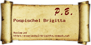Pospischel Brigitta névjegykártya